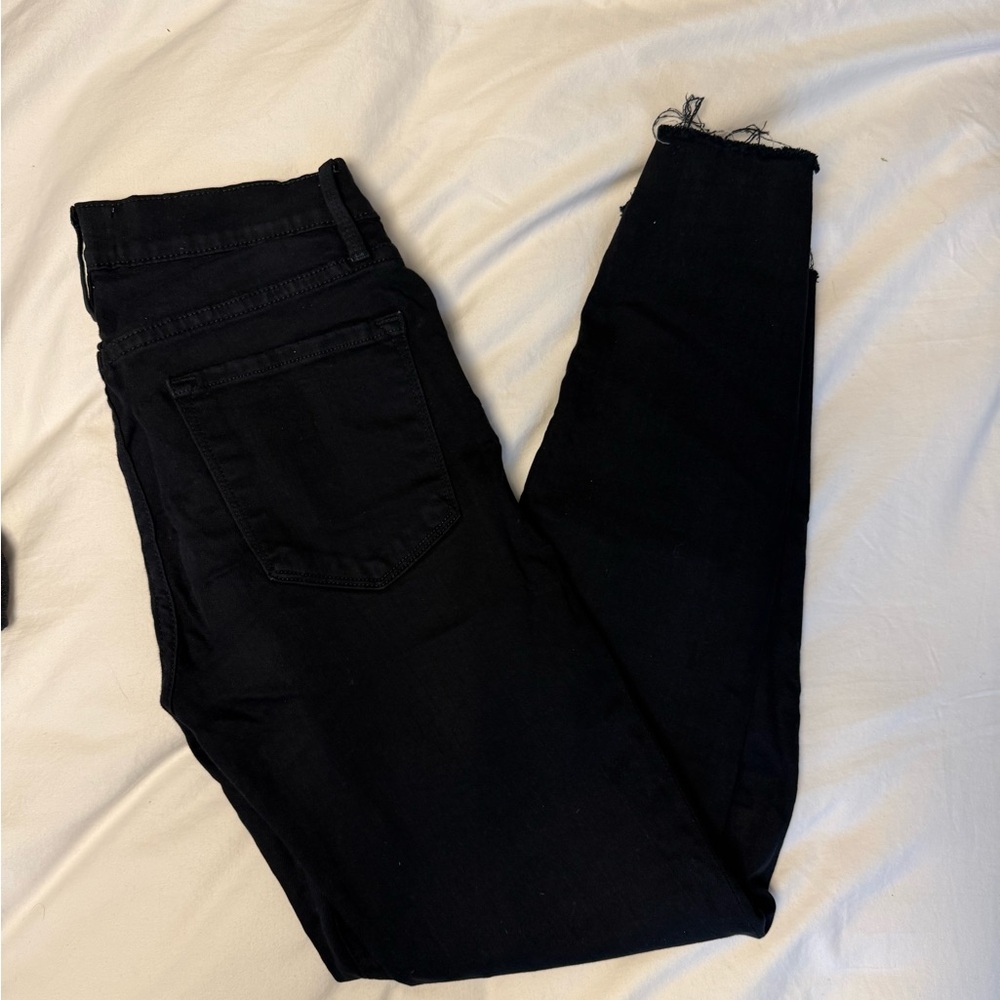 Frame black skinny jeans